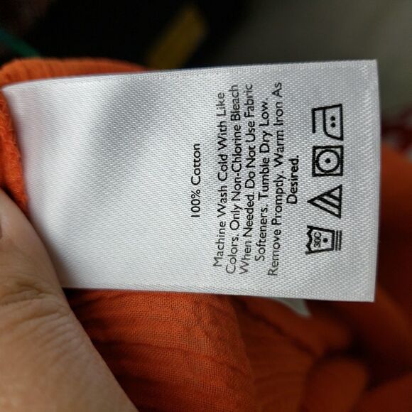 Eddie bauer orange cotton tunic - Picture 2 of 8